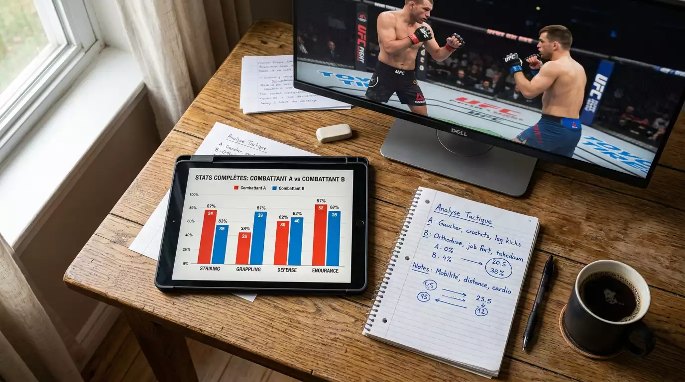 Analyser un combat UFC avant de parier: statistiques et matchup stylistique