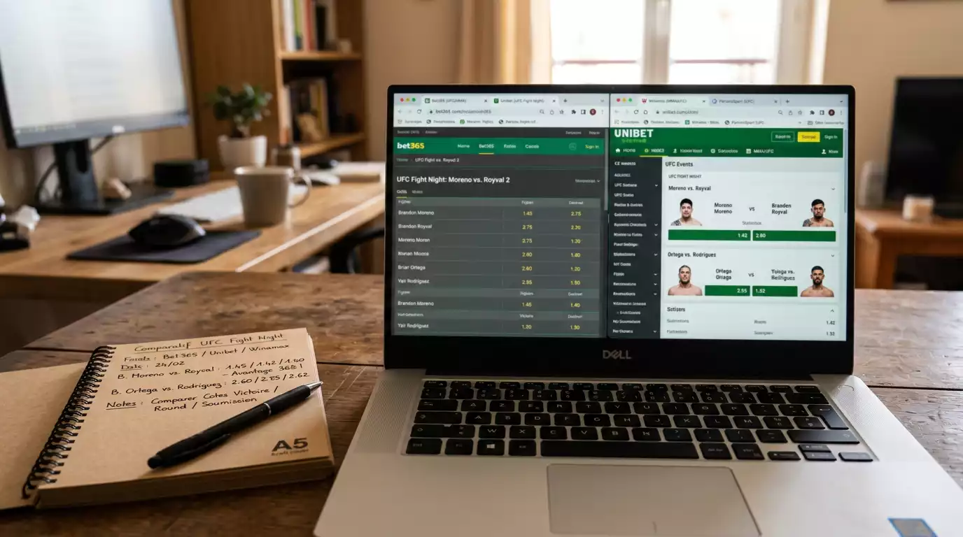 Méthode et outils gratuits pour comparer les cotes UFC entre bookmakers